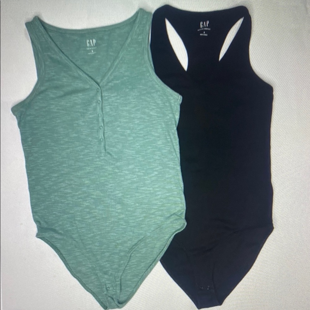 GAP Women's Green and Black Blouse Set
